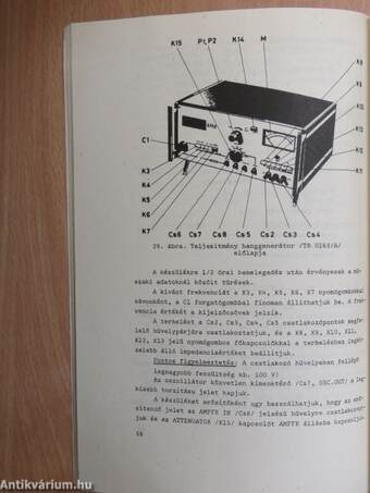 Elektronikus műszerek kezelése