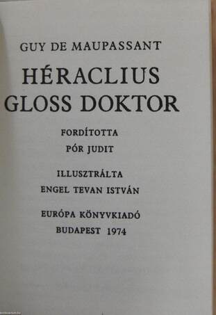 Héraclius Gloss doktor (minikönyv)