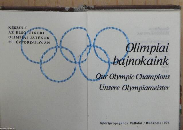 Olimpiai bajnokaink (minikönyv) (számozott)