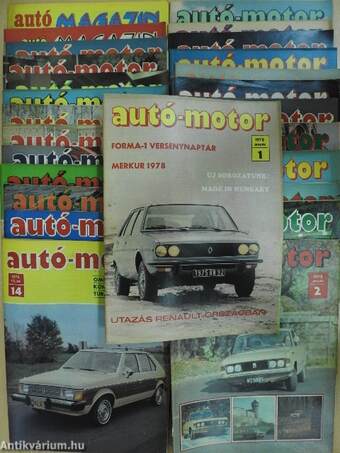 Autó-Motor 1978. január-december/2 db Autó-Motor-Sport magazin