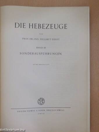 Die Hebezeuge III.