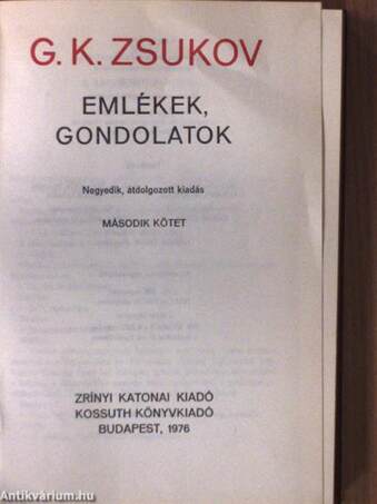 Emlékek, gondolatok II. (töredék)