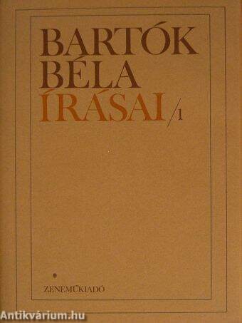 Bartók Béla írásai 1.