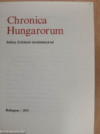 Chronica Hungarorum (minikönyv) (számozott)