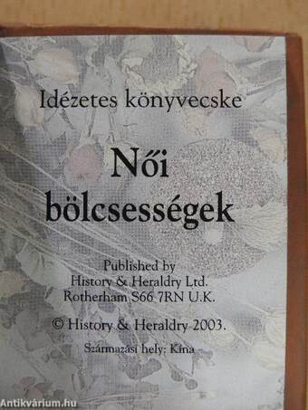 Női bölcsességek (minikönyv)