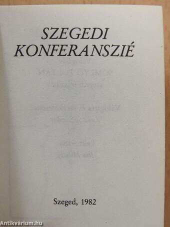 Szegedi konferanszié (minikönyv)