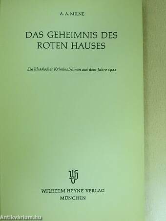 Das Geheimnis des roten Hauses