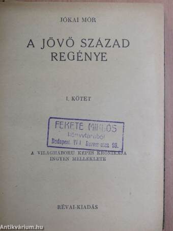 A jövő század regénye I-IX.