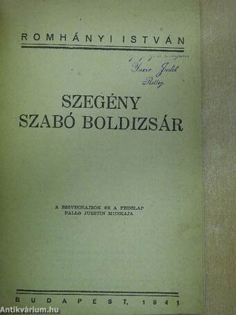 Szegény Szabó Boldizsár