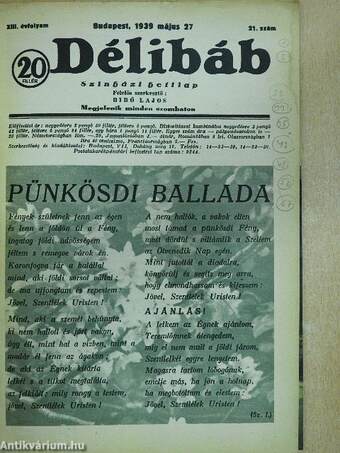 Délibáb 1939. május 27.