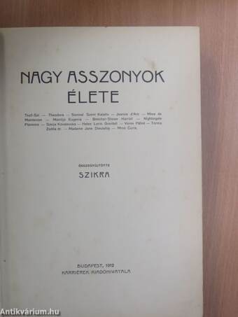 Nagy asszonyok élete