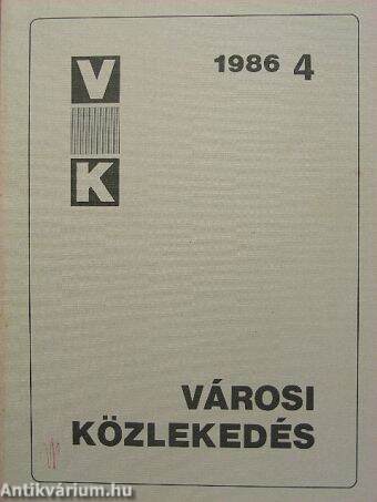 Városi közlekedés 1986. augusztus