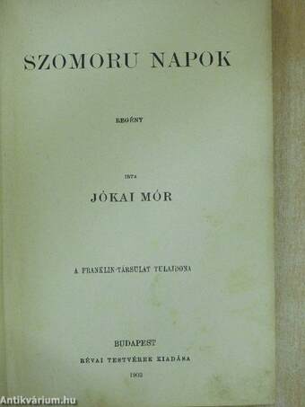 Szomoru napok