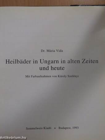 Heilbäder in Ungarn in alten Zeiten und heute