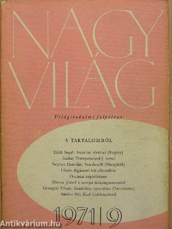 Nagyvilág 1971. szeptember