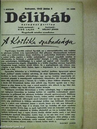 Délibáb 1943. június 5.