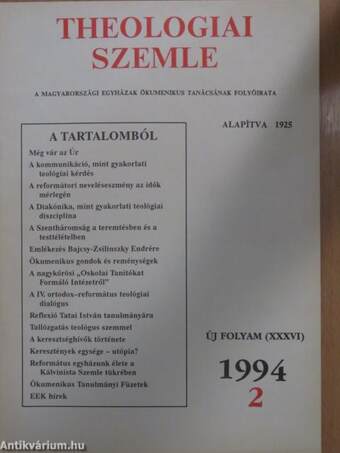 Theologiai Szemle 1994/2.