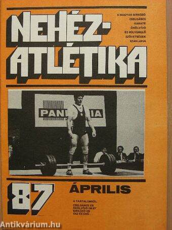 Nehézatlétika 1987. április