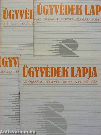 Ügyvédek Lapja 1998/1-4.