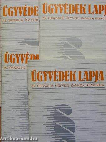 Ügyvédek Lapja 1996/1-4.