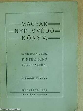 Magyar nyelvvédő könyv