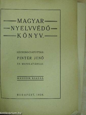 Magyar nyelvvédő könyv