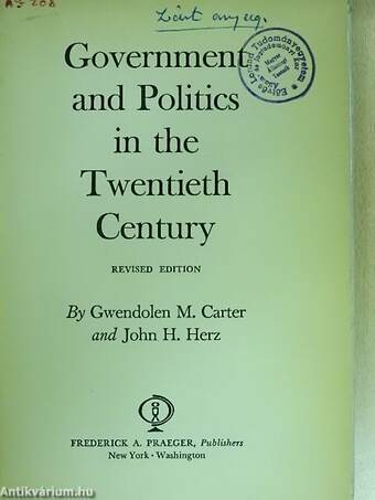 Government and Politics in the Twentieth Century