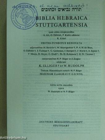 Biblia Hebraica Stuttgartensia