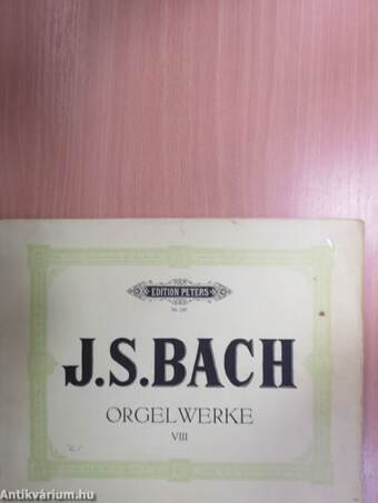 Johann Sebastian Bach's Kompositionen für die Orgel VIII.