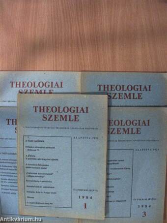 Theologiai Szemle 1984. (nem teljes évfolyam)