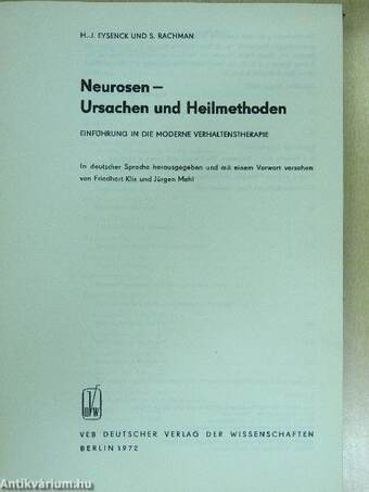 Neurosen-Ursachen und Heilmethoden