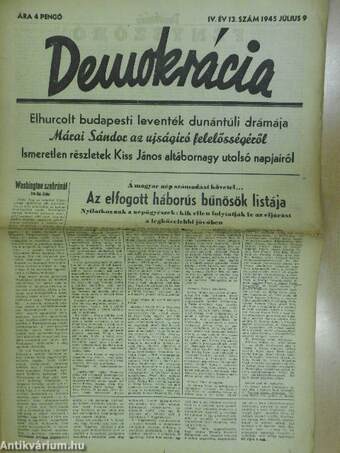 Demokrácia 1945. július 9.