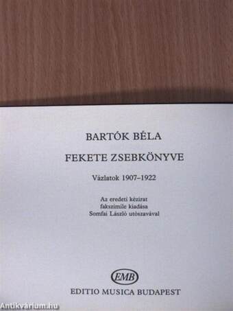 Bartók Béla fekete zsebkönyve