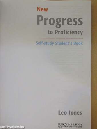 New Progress to Proficiency - Self-study Student's Book