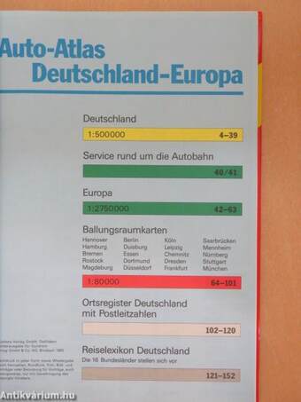 Auto-Atlas Deutschland-Europa