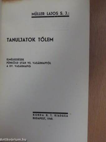 Tanuljatok tőlem