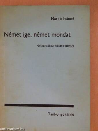 Német ige, német mondat