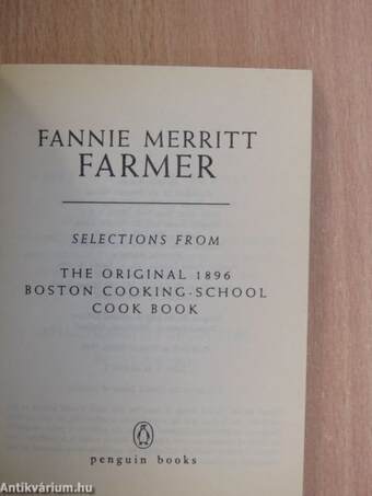 Selections from The Original 1896 Boston Cooking-School Cook Book