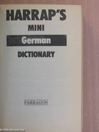 Harrap's Mini German Dictionary