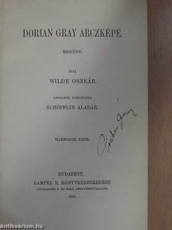 Dorian Gray arczképe