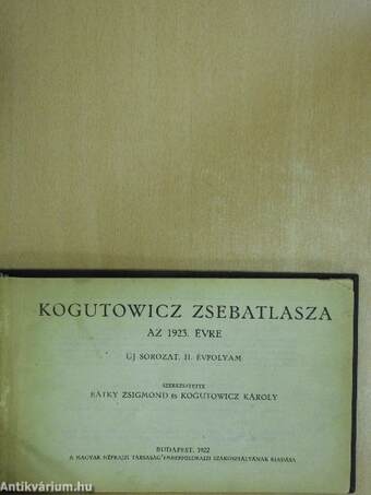 Kogutowicz zsebatlasza az 1923. évre