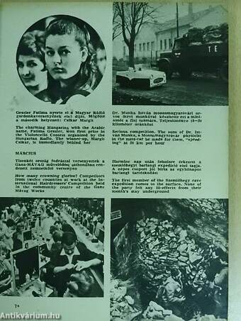 A Magyar Hírek Kincses Kalendáriuma 1968