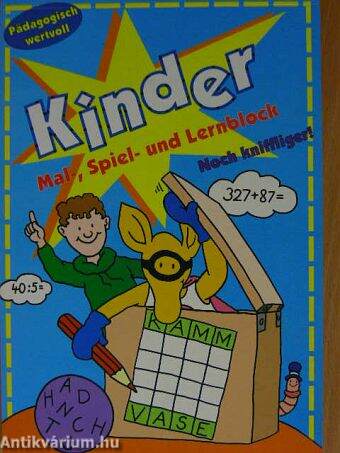 Kinder Mal-, Spiel- und Lernblock