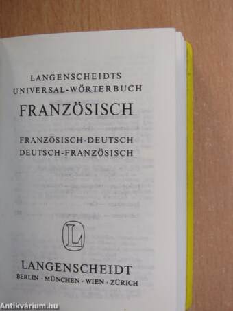 Langenscheidts Universal-Wörterbuch Französisch