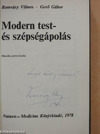 Modern test- és szépségápolás (dedikált példány)