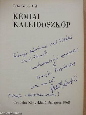 Kémiai kaleidoszkóp (dedikált példány)