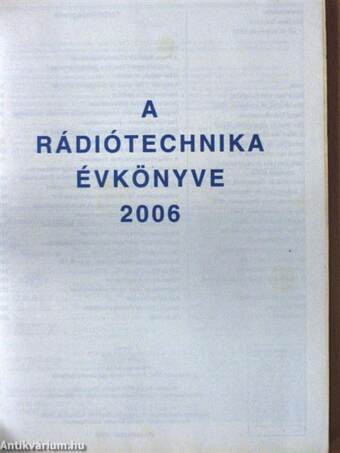 A Rádiótechnika évkönyve 2006