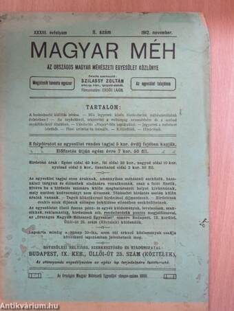 Magyar Méh 1912. november