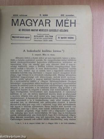 Magyar Méh 1912. november