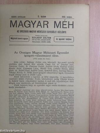 Magyar Méh 1912. május